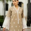 Zainab Chottani Chikankari 25 | Elegant Beige | Unstitched | Festive wear| Sia - 11A | 3 pc set. - Image 2