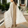 Zainab Chottani Chikankari 25 | Elegant Beige | Unstitched | Festive wear| Sia - 11A | 3 pc set. - Image 3
