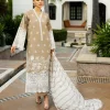 Zainab Chottani Chikankari 25 | Elegant Beige | Unstitched | Festive wear| Sia - 11A | 3 pc set. - Image 5