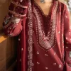 Zarposh | Sajni Lawn Edit 25 | Magenta | Unstitched | Festive wear | Nayirah | D04 | 3pc set. - Image 4