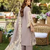 ELAF | Luxury | Lawn 25 |Lilac | Unstitched |  Festive wear | Raha | ELM-1A | 3 pc set. - Image 2