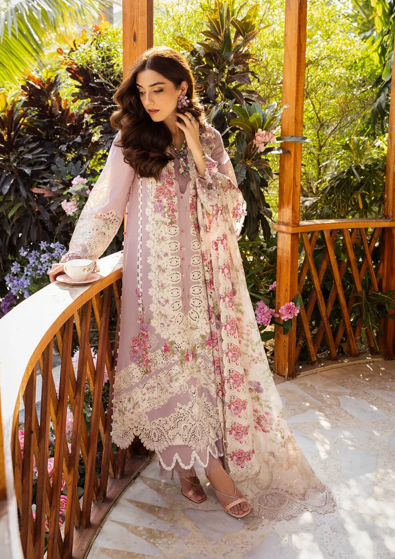 ELAF | Luxury | Lawn 25 |Falsa | Unstitched |  Festive wear | Maya | ELM-09 | 3 pc set. - Image 3
