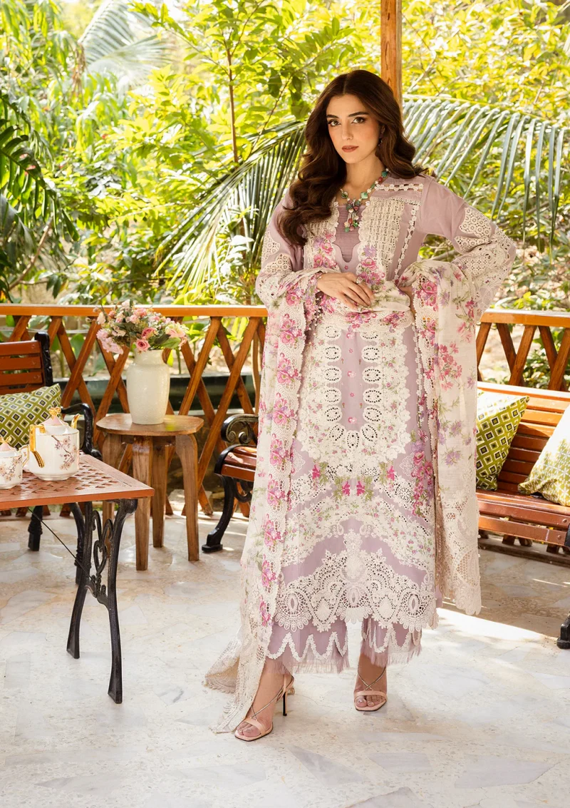 ELAF | Luxury | Lawn 25 |Falsa | Unstitched |  Festive wear | Maya | ELM-09 | 3 pc set. - Image 4